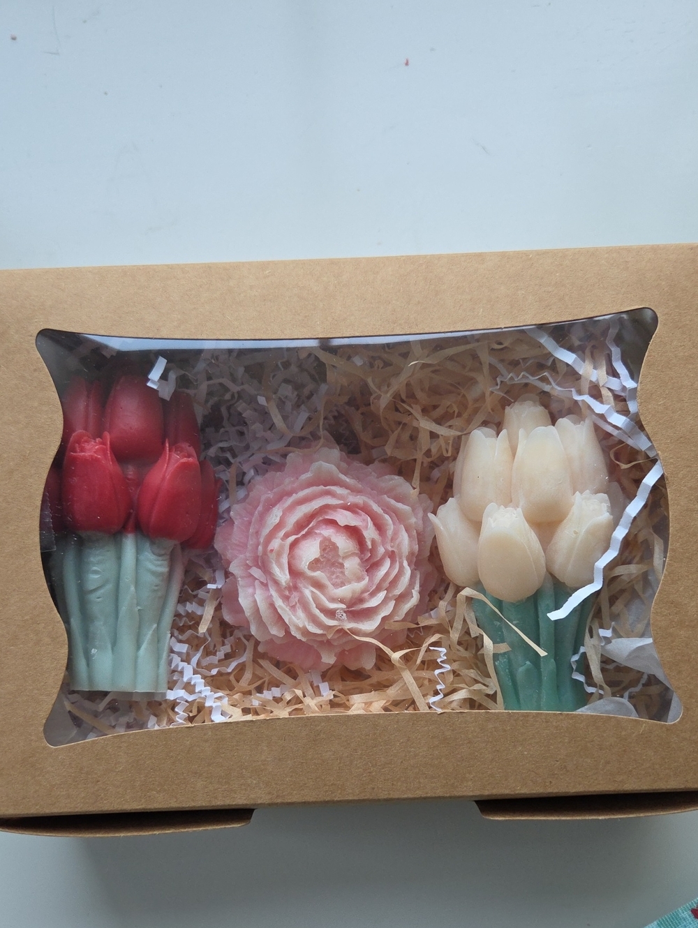Handmad Tulip Bouquet Candel Set.